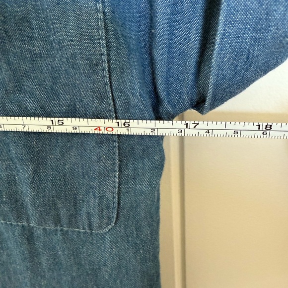 JessaKae x The Food Nanny Denim Chambray Collared Mini Dress - Picture 7 of 8